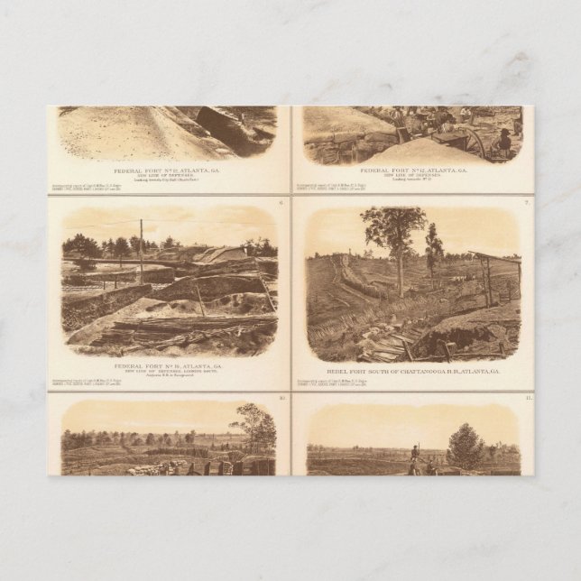 Postal Fuentes, baterías, Atlanta, Ga (Anverso)