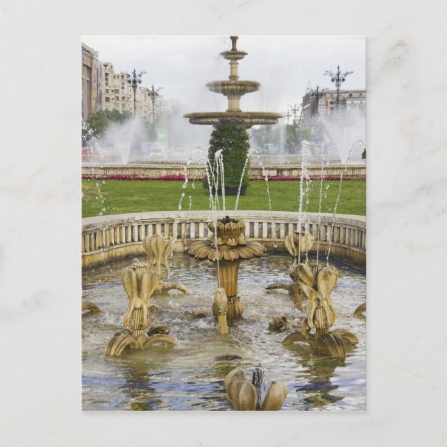 Postal Fuentes frente al Palacio del Parlamento (Anverso)