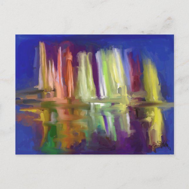 Postal Fuentes mágicas de Lima (Anverso)