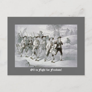 Postal ¡Fuera a luchar por la libertad!