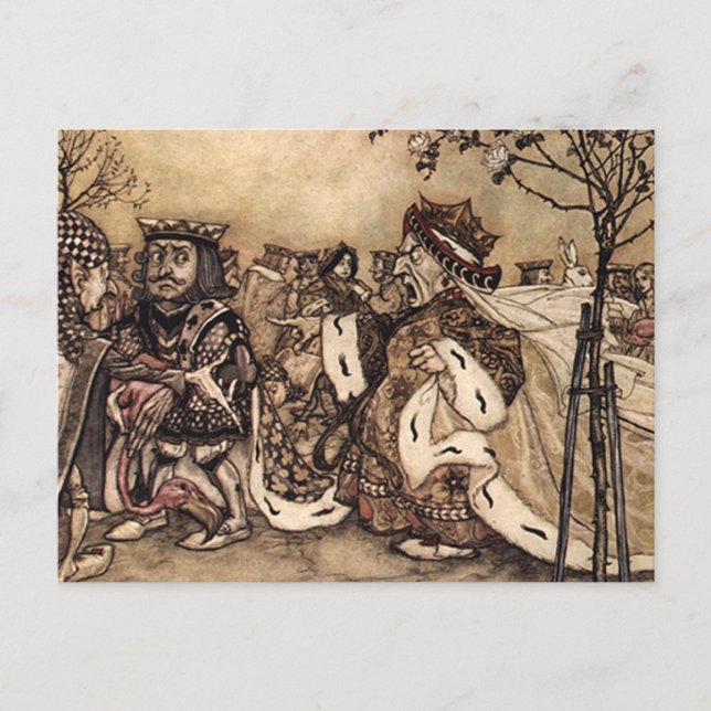 Postal ¡Fuera con la cabeza! (Anverso)