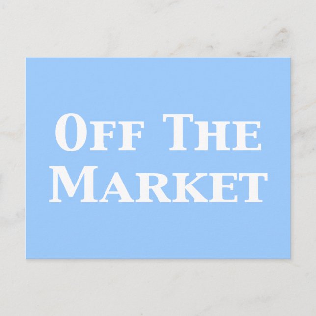 Postal Fuera de los regalos del mercado (Anverso)