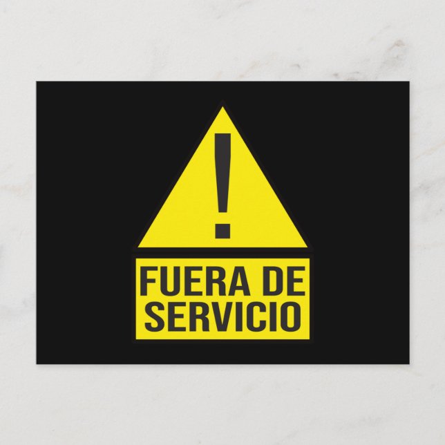 Postal Fuera de Servicio (Anverso)