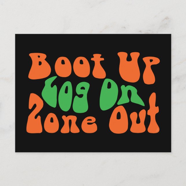 Postal ¡Fuera de zona! (Anverso)