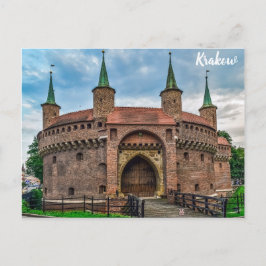 Postal Fuerte Barbican de Cracovia Polonia