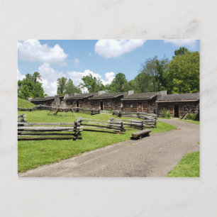Postal Fuerte Boonesborough del siglo XVIII en Kentucky