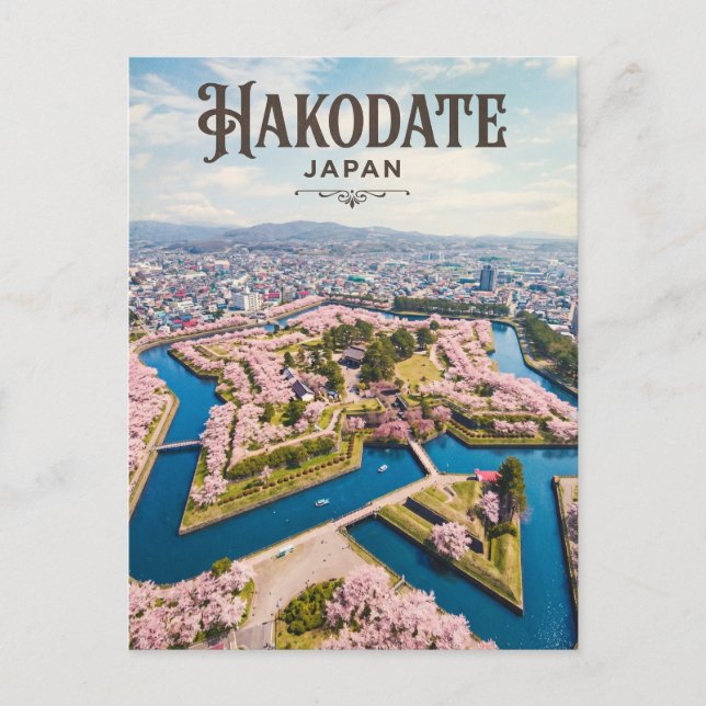 Postal Fuerte Goryokaku Japón (Anverso)