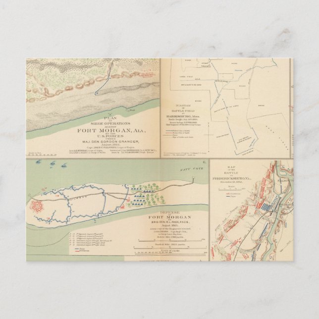 Postal Fuerte Morgan, Ala (Anverso)