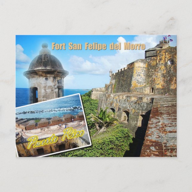 Postal Fuerte San Felipe del Morro, Puerto Rico (Anverso)