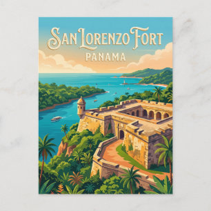 Postal Fuerte San Lorenzo Panamá