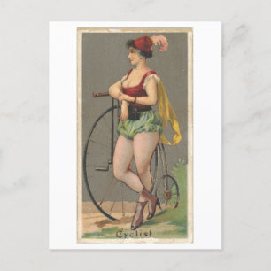 Postal Fuerte Serie de Mujeres #16: Vintage ciclista