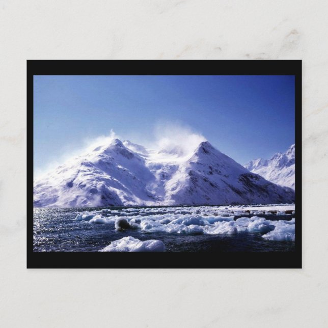 Postal Fuerte viento Oeste en el fiordo Harriman (Anverso)