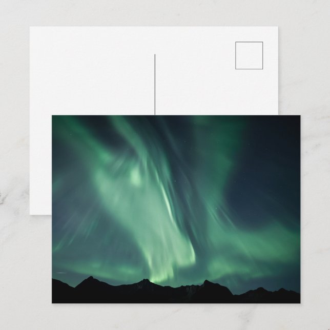 Postal Fuertes luces boreales (Anverso / Reverso)