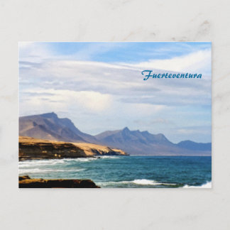 Postal Fuerteventura, efecto de pintura