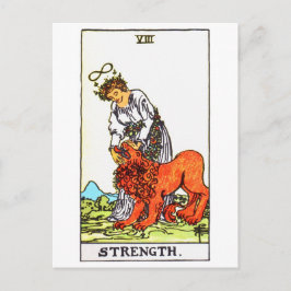 Postal fuerza de tarot