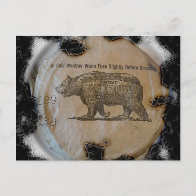 Postal Fuga Bodie quemada (Anverso)