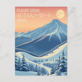 Postal Fujiten snan japón ふ じ て ん ス ノ ゾ リ・・sniPostcard
