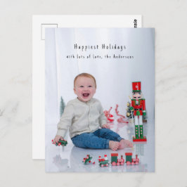Postal Full Bleed Minimal Photocard Simple Holiday