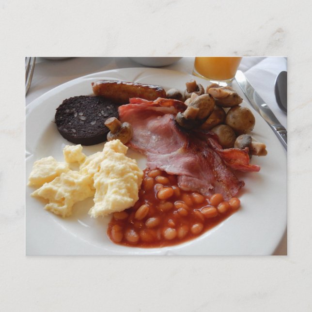 Postal Full English breakfast (Anverso)