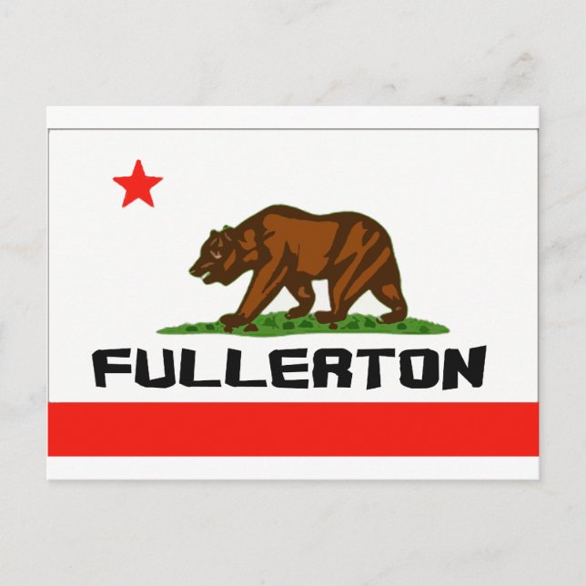 Postal Fullerton,Ca — Productos (Anverso)