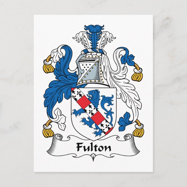 Postal Fulton Family Crest (Anverso)
