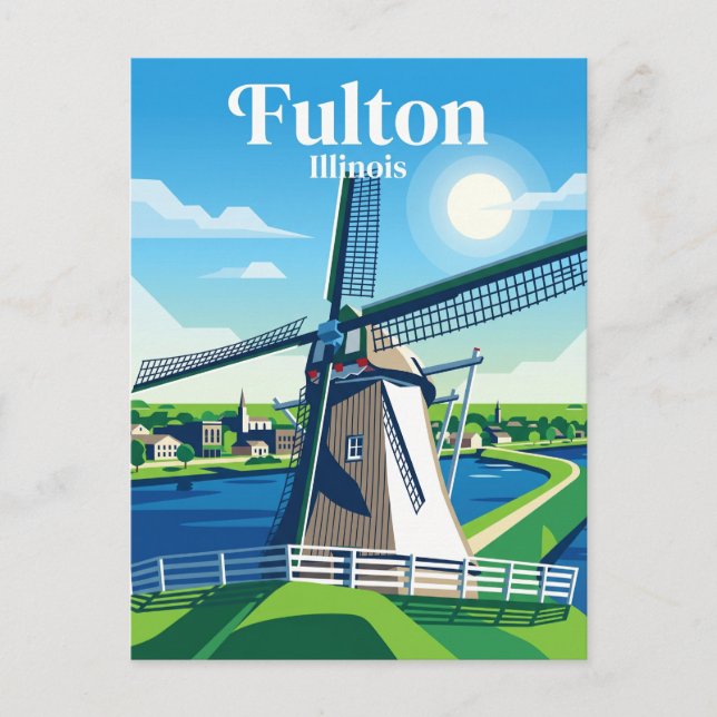Postal Fulton Illinois (Anverso)