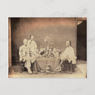 Postal Fumadores de opio en China