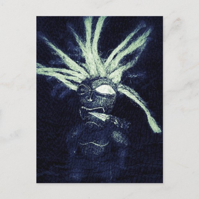 Postal Fumadores de Tiki (Anverso)