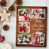 Fun Calligraphy Wood Happy New Year Craft