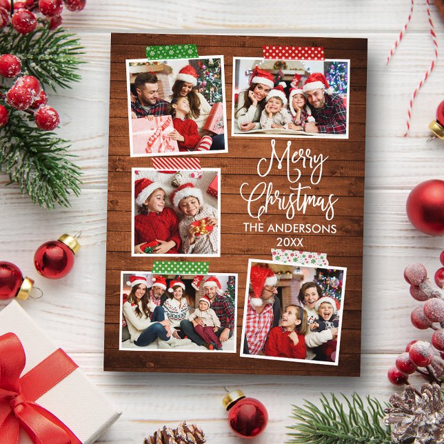 Postal Fun Calligraphy Wood Merry Christmas Craft (Customize to change your personalized text size or text style.)