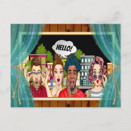 Postal FUN HELLO Postcard