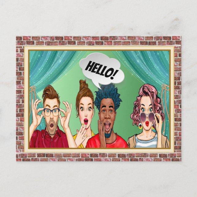 Postal FUN HELLO Postcard (Anverso)