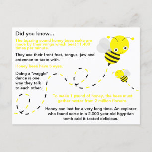 Postal Fun Honey Bee Facts