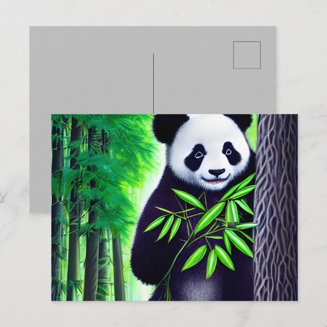 Postal Fun Little Panda Bear (Anverso / Reverso)