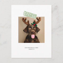 Postal Fun Navidades de Cinta Snowflake Foto (postal de v