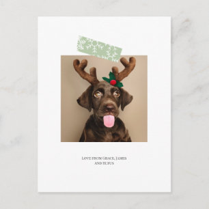 Postal Fun Navidades de Cinta Snowflake Foto (postal de v
