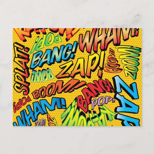 Postal Fun Retro Historieta Pop Art (Anverso)