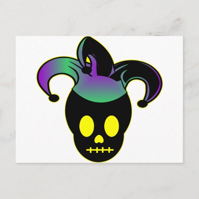 Postal Fun Skull Jester Tattoo (Anverso)