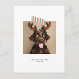 Postal Fun Striped Tape Navidades Foto (postal)