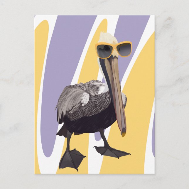Postal Fun Summer Vibes Pelican Bird (Anverso)