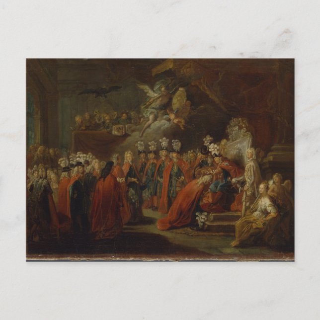 Postal Fundación del Orden del Águila Negra (Anverso)