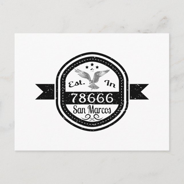 Postal Fundada En 78666 San Marcos (Anverso)