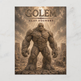 Postal Fundición de Arcilla Golem Dark Cinema