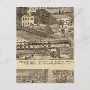Postal Fundición de Steubenville y obras de máquinas