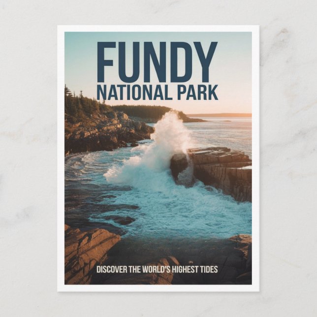Postal Fundy National Park Canada Travel (Anverso)