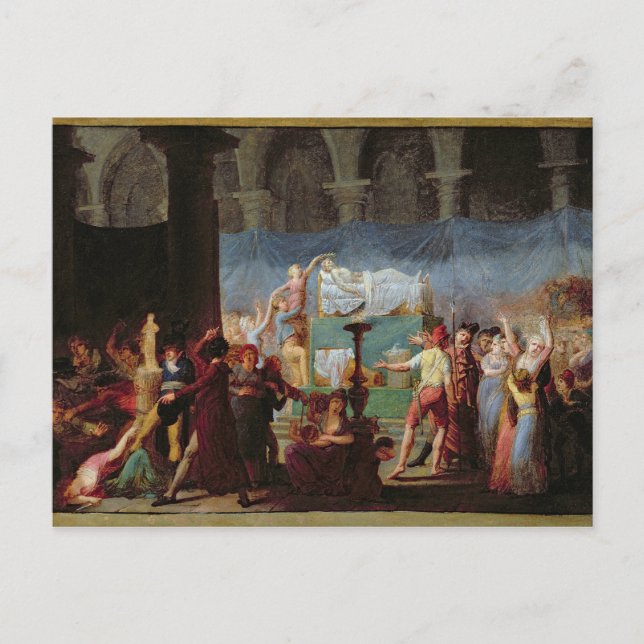 Postal Funeral de Marat en la Iglesia Antigua (Anverso)