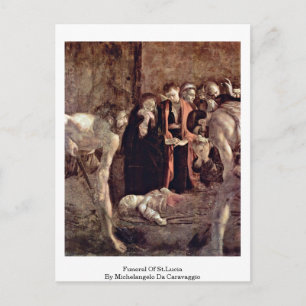 Postal Funeral De Santa Lucía Por Michelangelo Da Caravag
