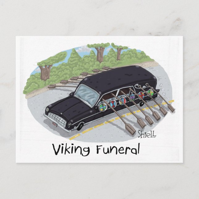 Postal Funeral de Viking. (Anverso)