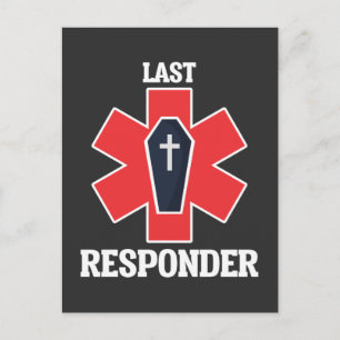 Postal Funeral Director Morticiano Último Respondedor