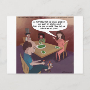 Postal FunGuy ToedStools Para Cenar Graciosamente